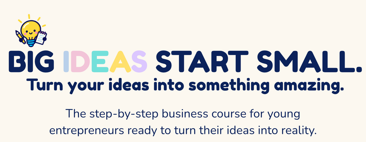 Little Business Big Ideas homepage banner