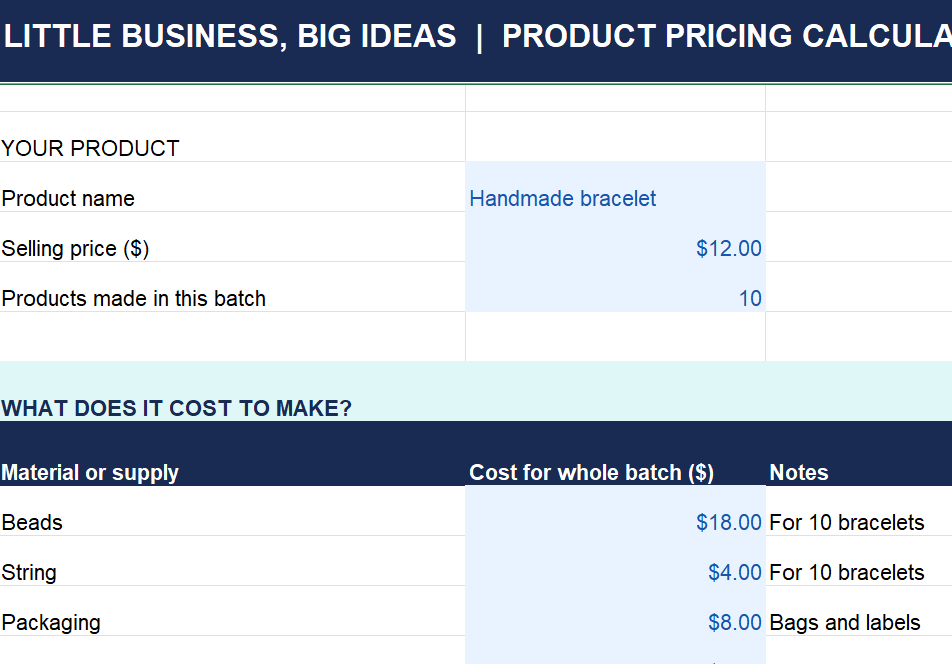 Product Pricing Calculator